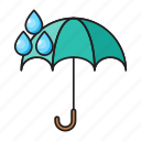 climate, drop, rain, umbrella, weather