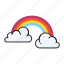 cloud, forecast, nature, rainbow, weather 