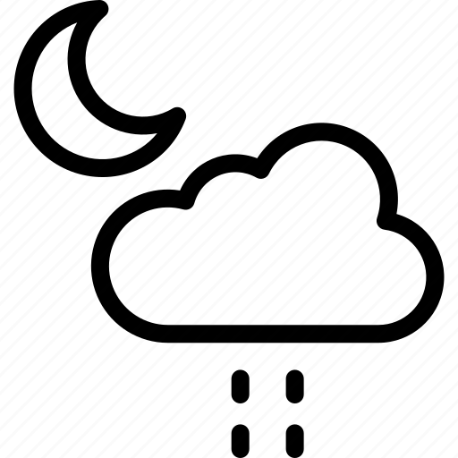 Dark, night, rain, raindrop, rainy, storm, wet icon - Download on Iconfinder