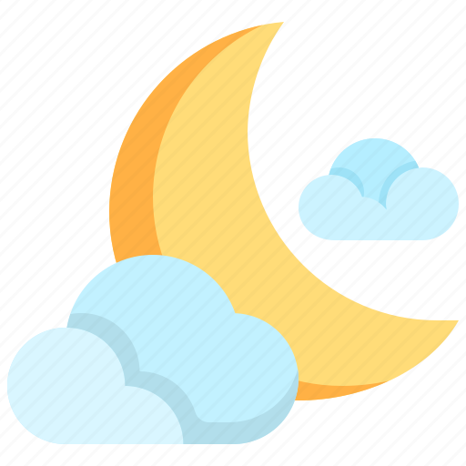 Cloud, moon, night, sky icon - Download on Iconfinder