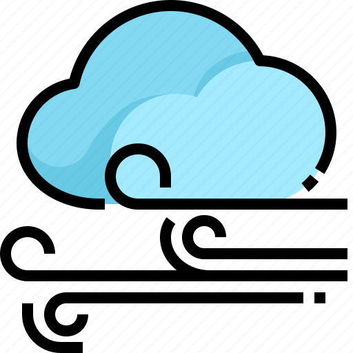 Cloud, forecast, weather, wind, windy icon - Download on Iconfinder