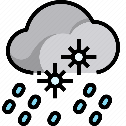Cloud, cold, rain, snow, weather, winter icon - Download on Iconfinder