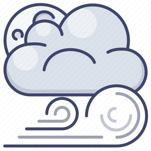 Moon, weather, wind, clouds icon - Download on Iconfinder