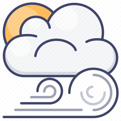 Weather, wind, sun, clouds icon - Download on Iconfinder
