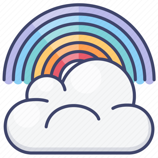 Rainbow, cloud, colorful, childhood icon - Download on Iconfinder