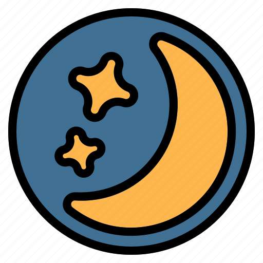 Nature, moon phase, half moon, weather, new moon icon - Download on Iconfinder