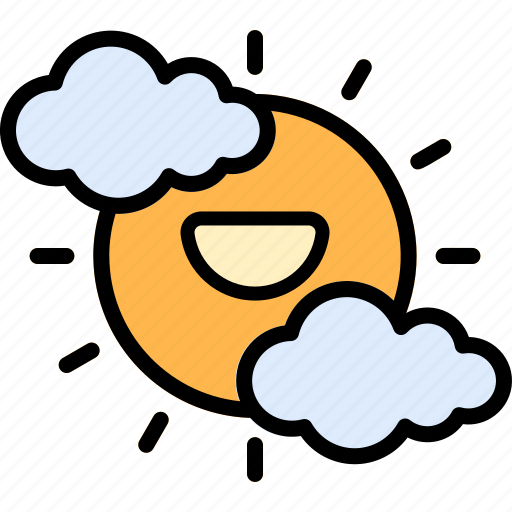 Sun, sky, cloudy, cloud, sunny, clouds and sun icon - Download on Iconfinder
