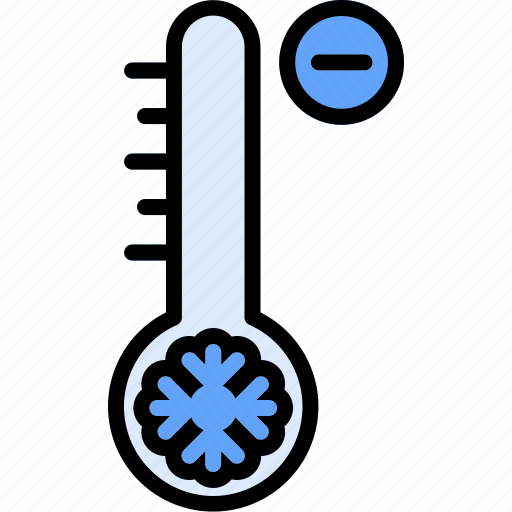 Thermometer, cold, weather, temperature, snowflake, minus icon - Download on Iconfinder