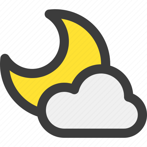 Weather, night, cloud, moon icon - Download on Iconfinder