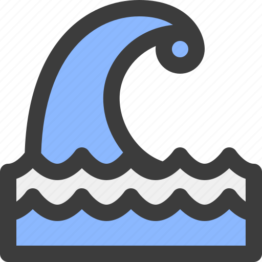 Wind, wave, sea, weather icon - Download on Iconfinder