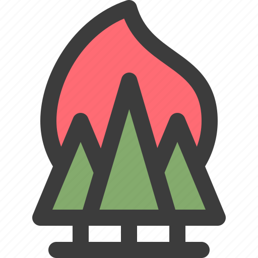 Fire, disaster, weather, wildfire, forest icon - Download on Iconfinder