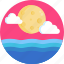 weather, forecast, cloud, night, moon 