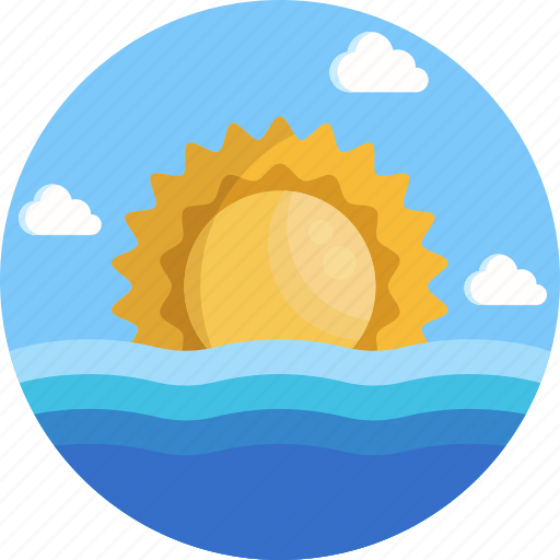 Sunrise, forecast, cloud, weather, sun icon - Download on Iconfinder