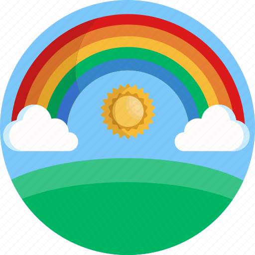 Rainbow, cloud, weather, sun, day icon - Download on Iconfinder