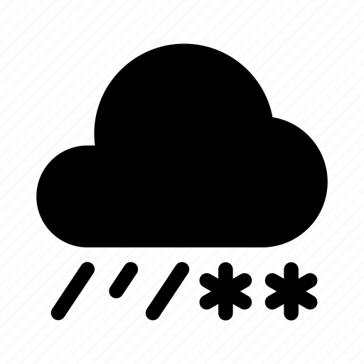 Rain, snowy, weather icon - Download on Iconfinder