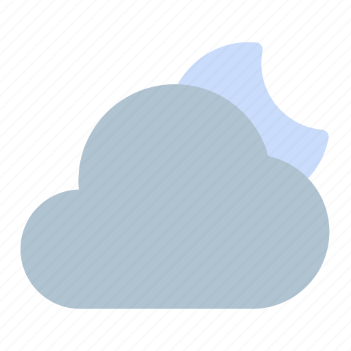 Moon, cloud, weather icon - Download on Iconfinder