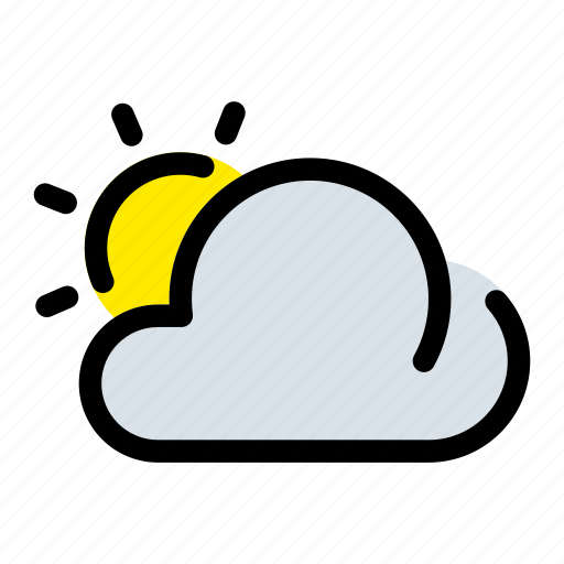 Cloudly, sun, warm, weather icon - Download on Iconfinder