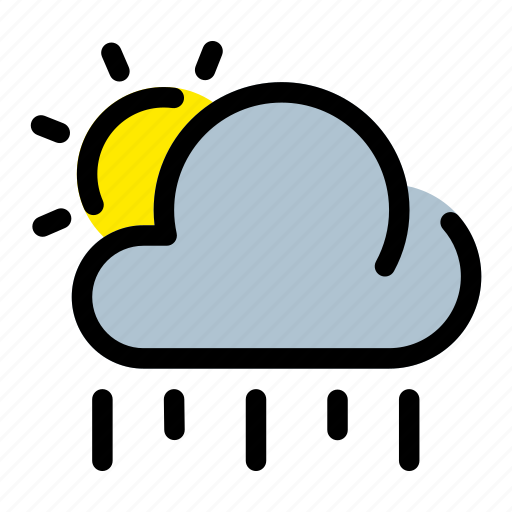 Cloudy, drizzle, rain, weather icon - Download on Iconfinder