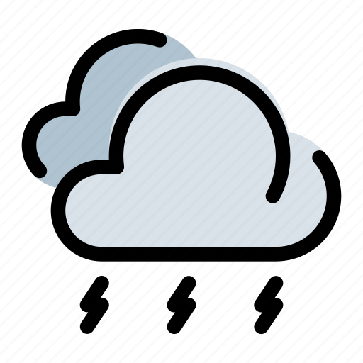 Storm, light, rain, weather icon - Download on Iconfinder