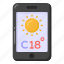 mobile weather app, weather forecast, mobile app, online weather forecast, smartphone app 