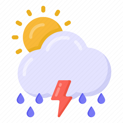 Lighting shower, thunderstorm, heavy rain, lighting storm, rain storm icon - Download on Iconfinder