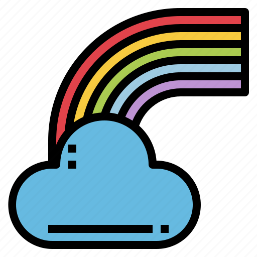 Cloud, rainbow, weather, spectrum, nature icon - Download on Iconfinder