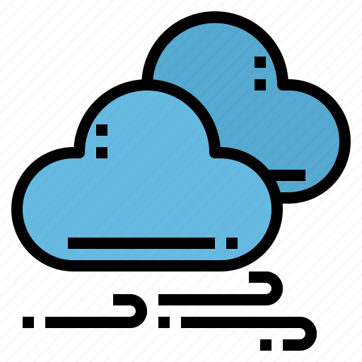 Cloud, wind, weather, cloudy, windy icon - Download on Iconfinder
