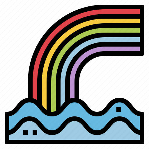 Rainbow, weather, spectrum, nature icon - Download on Iconfinder