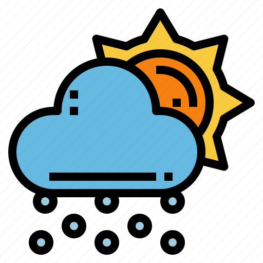 Sun, snow, weather, christmas, cloud, winter icon - Download on Iconfinder