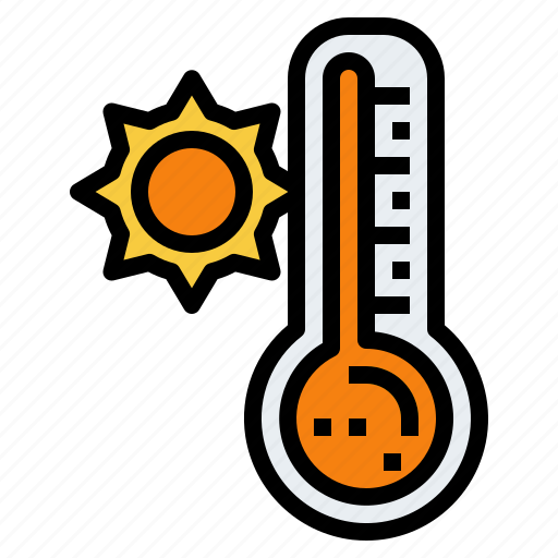 Thermometer, hot, sun, weather, warm icon - Download on Iconfinder