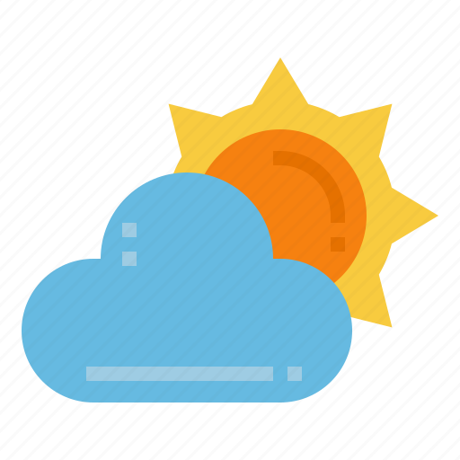 Sun, cloud, weather, sunny, summer, warm icon - Download on Iconfinder