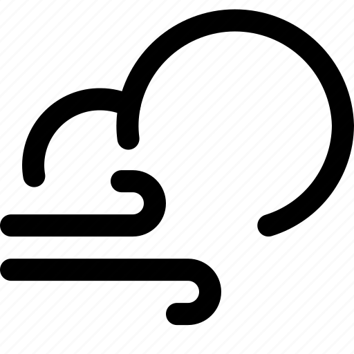 Weather, cloud, wind, high, overcast, gust, meteorology icon - Download on Iconfinder