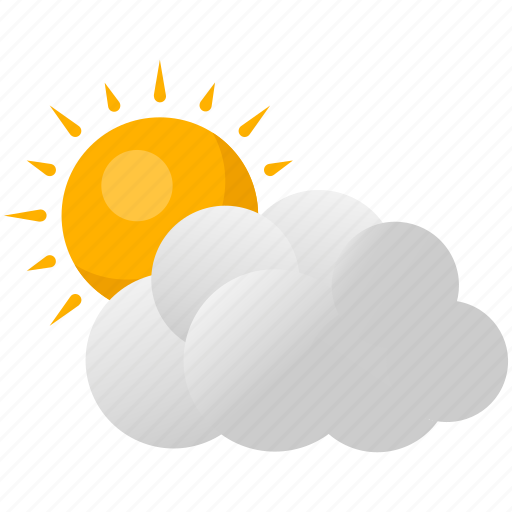 Clouds, sun, sun in clouds, weather icon - Download on Iconfinder