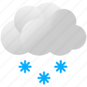 clouds, snow, snowflakes, weather, winter 