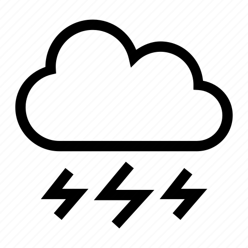 Thunder, weather, cloud, cloudy, temperature icon - Download on Iconfinder