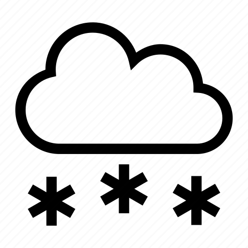 Snowy, weather, cloud, cloudy, temperature icon - Download on Iconfinder
