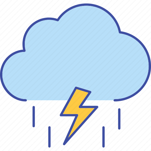 Cloud, cloudy, lightning, overcast, thunder, weather icon - Download on Iconfinder