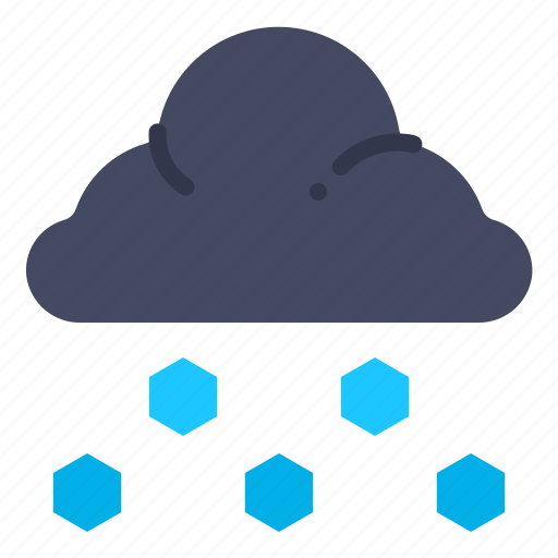 Hail, weather, snowflake, winter, cold, forecast, cloud icon - Download on Iconfinder