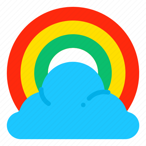 Rainbow, weather, cloud, atmospheric, spectrum, nature, climate icon - Download on Iconfinder