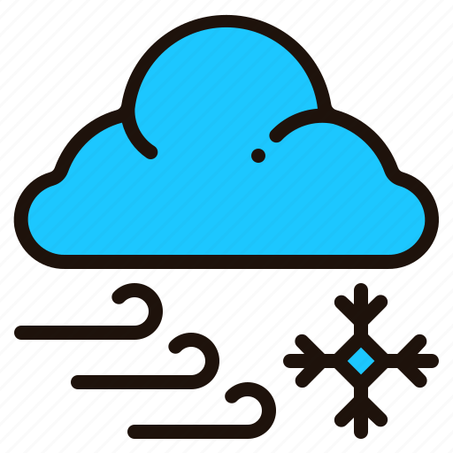 Blizzard, weather, snowflake, winter, cold, meteorology, forecast icon - Download on Iconfinder