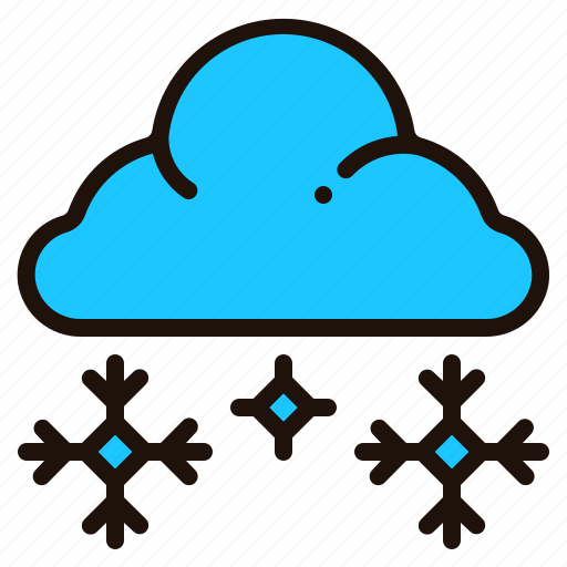 Snowy, weather, cloud, snowflake, winter, cold, forecast icon - Download on Iconfinder