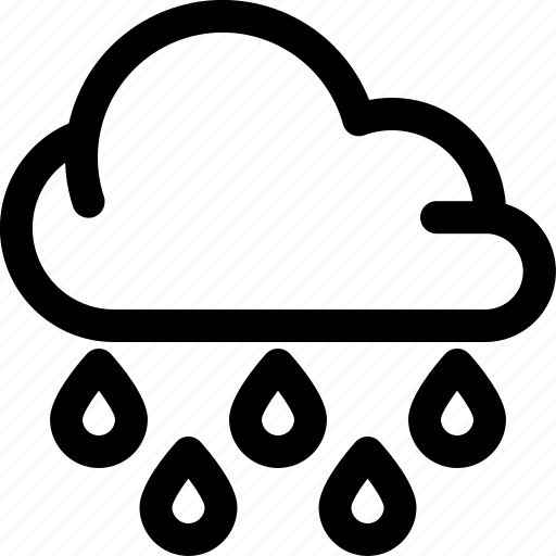 Rain, rainy, weather, wet, cloud, raining icon - Download on Iconfinder