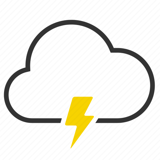 Thunder, flash, cloud, lightning icon - Download on Iconfinder