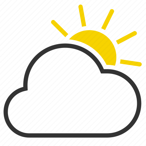 Sun, cloudy, cloud, mostly cloud icon - Download on Iconfinder