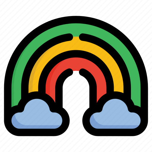 Rainbow, climate, rain, weather, spectrum, forecast, cloud icon - Download on Iconfinder