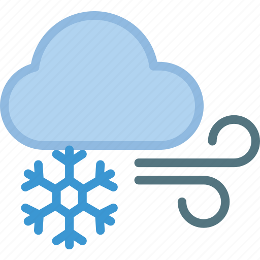 Cloud, icy, snow, snowflake, weather, winds icon - Download on Iconfinder