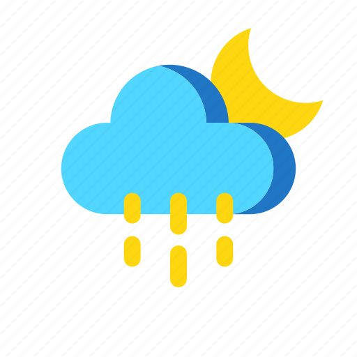 Cloud, night, rain, weather icon - Download on Iconfinder