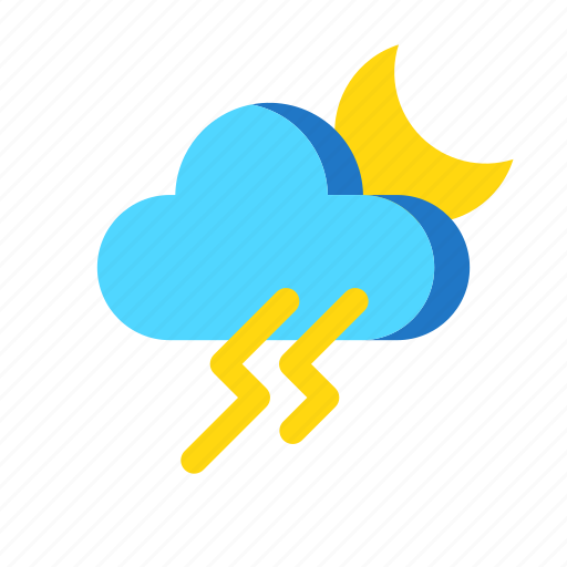 Cloud, night, storm, weather icon - Download on Iconfinder