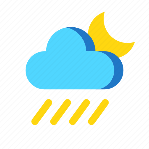 Cloud, night, rain, weather icon - Download on Iconfinder