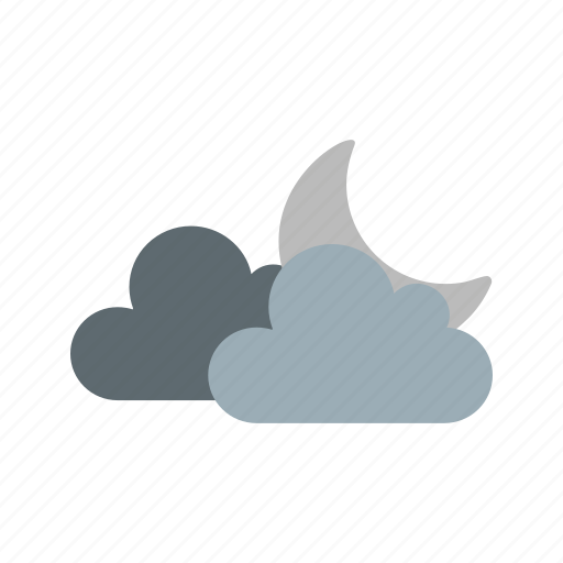 Cloudy, night, cloud and moon icon - Download on Iconfinder